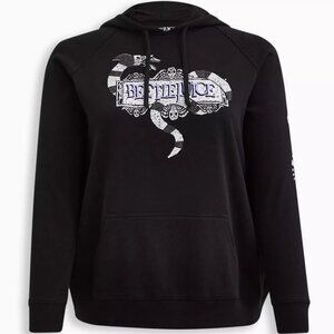 Torrid Beetlejuice Cozy Fleece Hoodie EUC Size 2